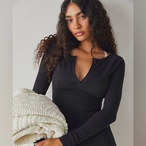 ☃️FREE PEOPLE☃️BILLIE BLACK LAYERING TOP❄️